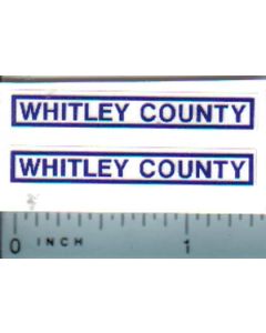 Decal 1/16 Whitley County