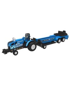 1/64 New Holland Blue Blazes Puller Tractor & Sled