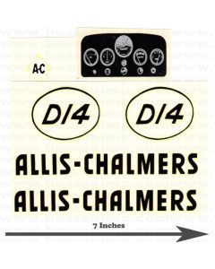 Decal Allis Chalmers D-14 Pedal Tractor Water Transfer