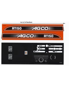 Decal AGCO-RT-150 Pedal Tractor