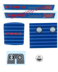 Decal Ford 6000 Comander Pedal